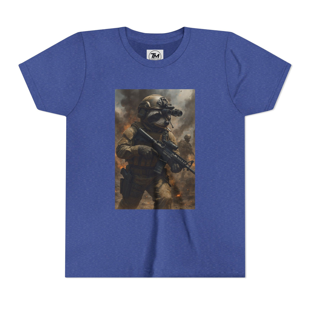 Youth Tactical Soldier Tee — Night Vision Military Graphic Shirt