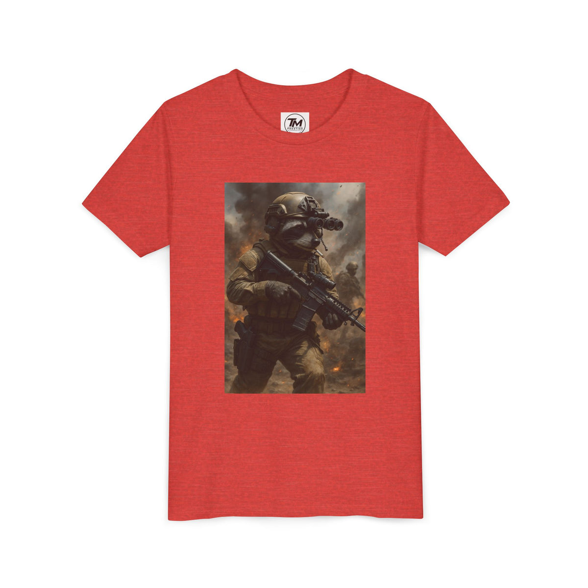 Youth Tactical Soldier Tee — Night Vision Military Graphic Shirt