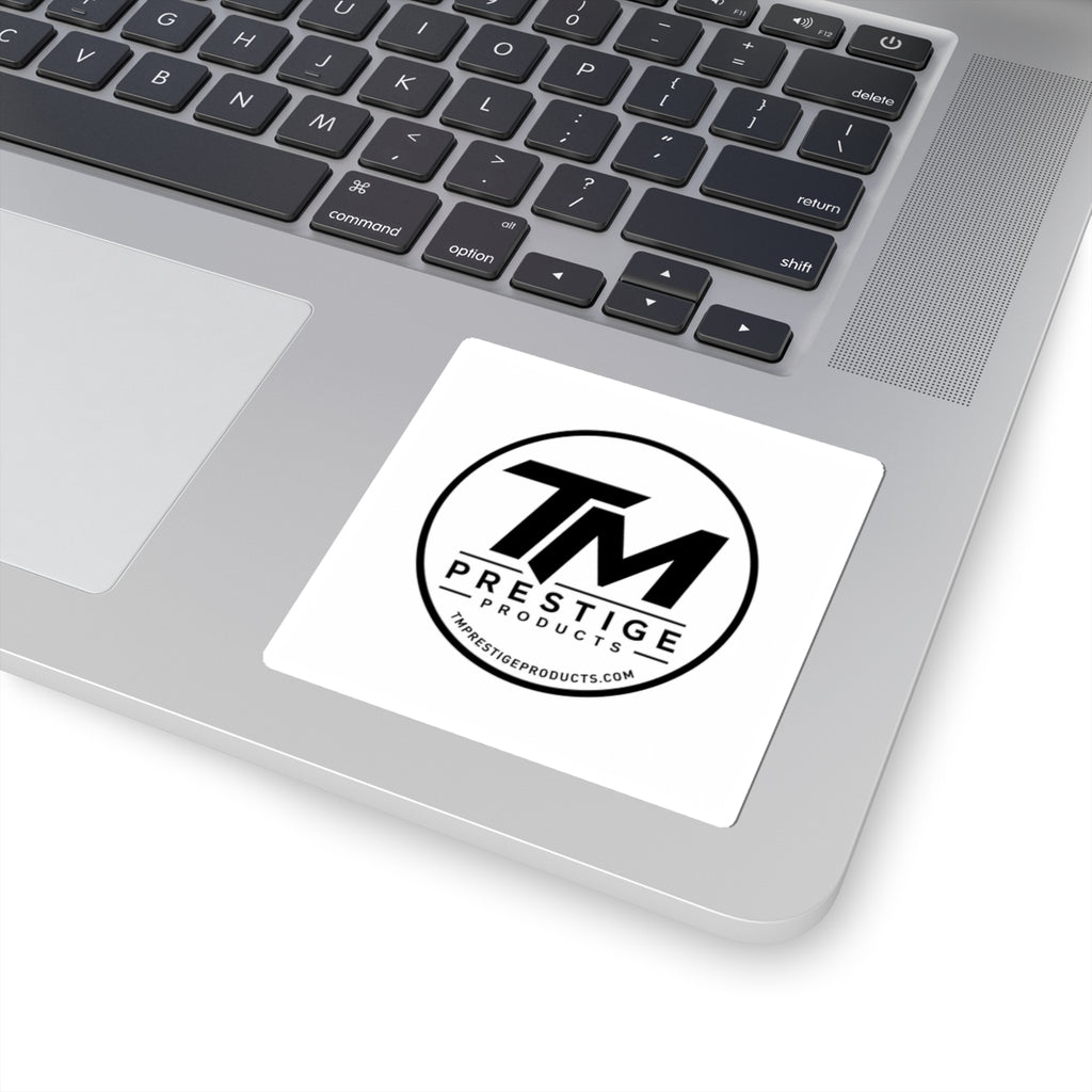 TM Prestige Round Logo Kiss-Cut Sticker – Premium Laptop & Gear Decal