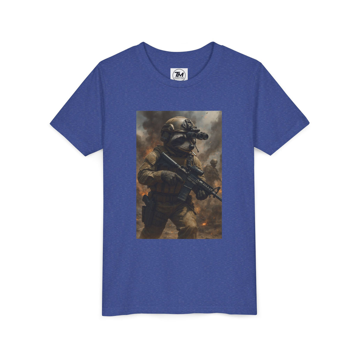 Youth Tactical Soldier Tee — Night Vision Military Graphic Shirt