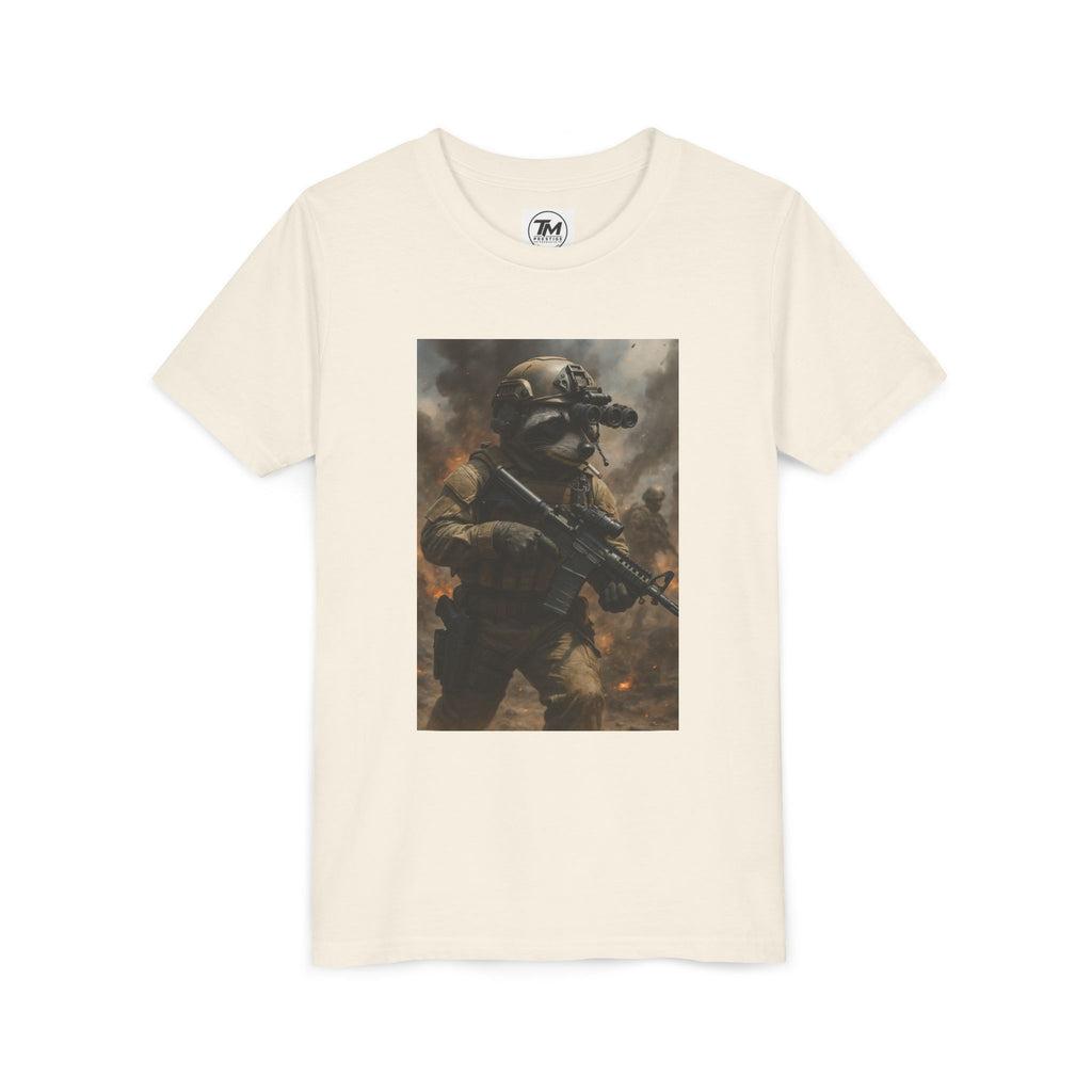 Youth Tactical Soldier Tee — Night Vision Military Graphic Shirt