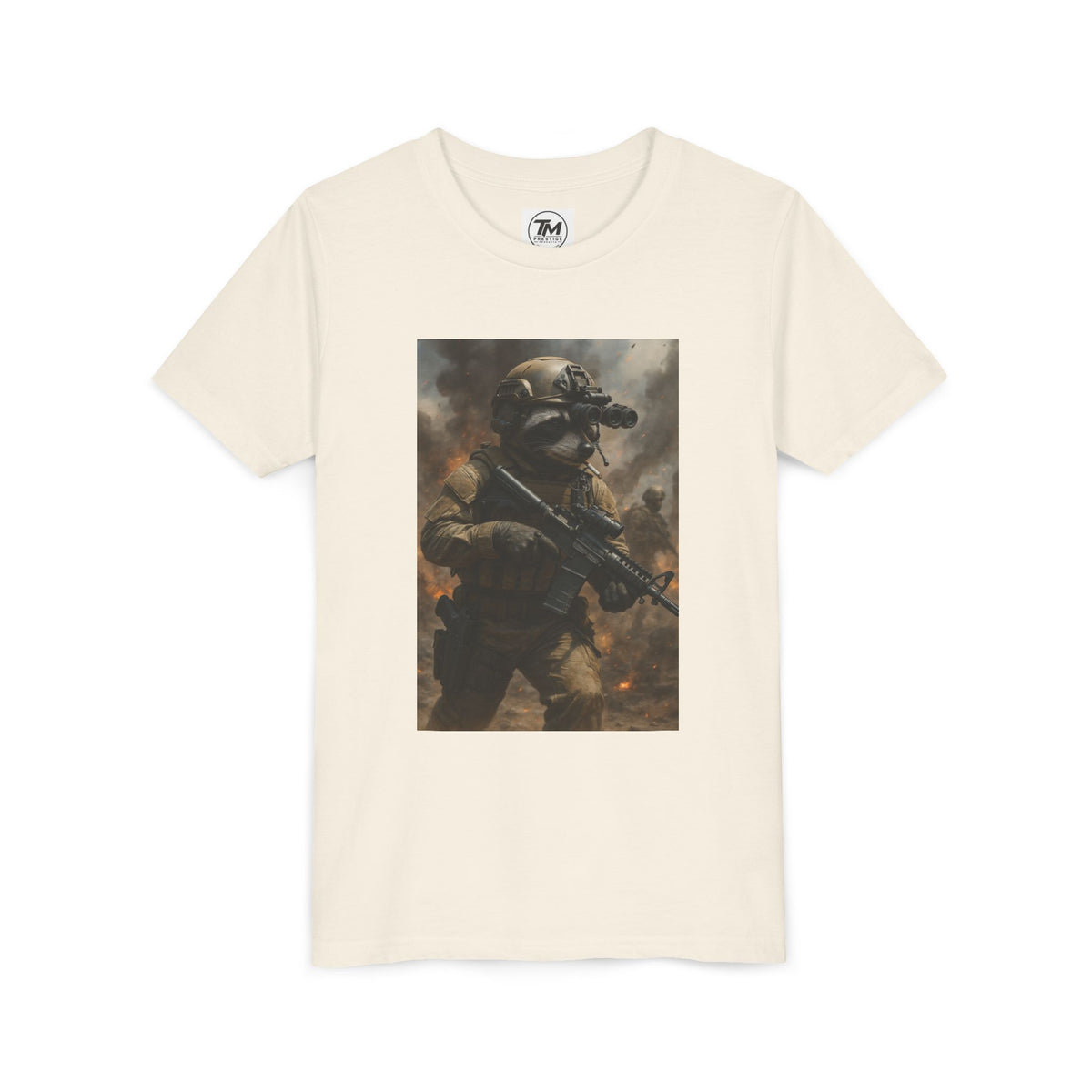 Youth Tactical Soldier Tee — Night Vision Military Graphic Shirt