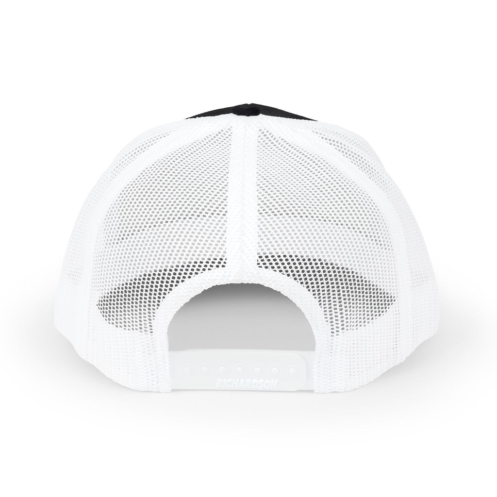 TM Logo Snapback Trucker Hat – Vintage Patch Mesh Cap